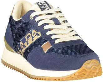 Napapijri Logo-Print Lace-Up Sneaker - Blue