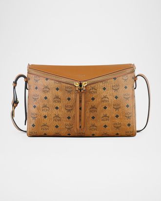 MCM 3D Diamond Medium Visetos Shoulder Bag