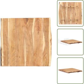 vidaXL The Living Store Piano del Tavolo in Legno Massello di Acacia 58x(50-60)x3,8 cm - Piano da cucina in acacia