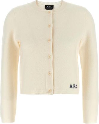 A.P.C. A.p.c., Dames, Truien, Wit, Maat: M Wol