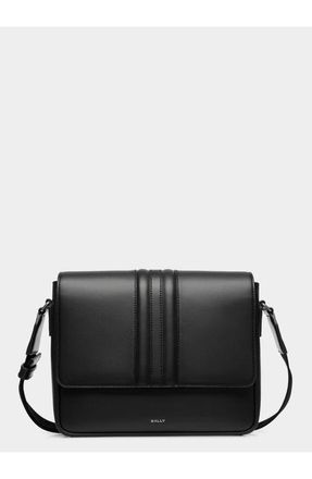 Bally Crossbody Bag in Recycled Leather in Black+Palladio at Nordstrom