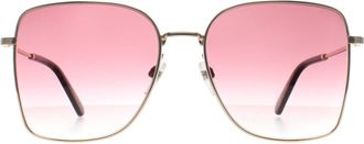Marc Jacobs Square Womens Gold Pink Gradient 829/S Metal - One Size