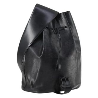 Louis Vuitton Pre-owned Backpacks, female, Black, Size: ONE SIZE Pre-owned Leather Backpack