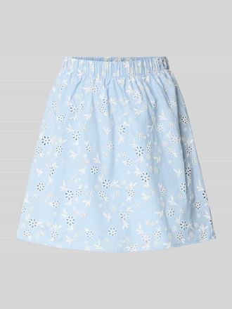 Pieces Regular Fit Mini-Rock aus reiner Baumwolle Modell BANNA in Hellblau, Gr&ouml;&szlig;e XL