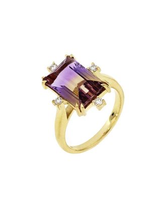Bony Levy 18K 5.86 ct. tw. Diamond & Ametrine Ring