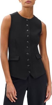 Rag & Bone Irina Ponte Longline Vest in Black at Nordstrom Rack, Size 12