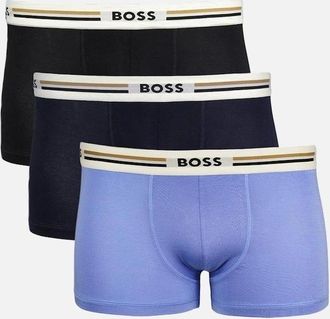 HUGO BOSS Mens BOSS 3-Pack Revive Boxer Trunks, Black/Blue - Size: 32/30/31