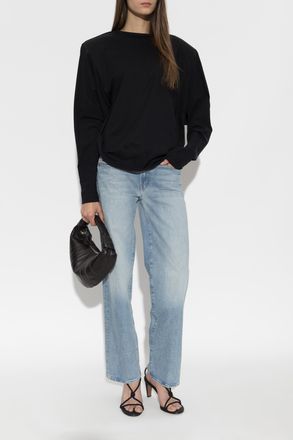 Mother Mid Rise Rambler Jeans, Womens, Blue