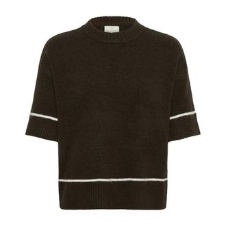 Kaffe Maglieria Girocollo - - Knitwear - Donna - Marrone - XL