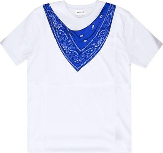 Parosh White Crew Neck Printed T-Shirt