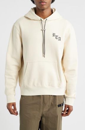 Rta Dion Sand Old English Hoodie in Sand Old English Ny at Nordstrom, Size Xxx-Large
