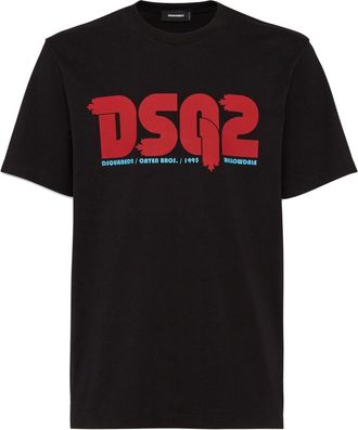 Dsquared2 logo-print T-shirt - men - Cotton - L - Black