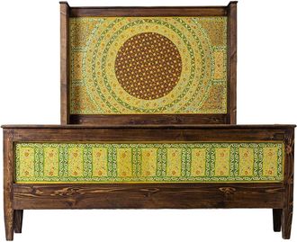 Pasargad Home Bohemian Solid Wood Bed