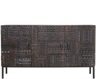 Giner&Colomer Massives Design Sideboard Jeroglifico, 3-t&uuml;rig - 150 x 85 cm