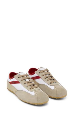 Alexander McQueen Boxe Low Top Sneaker in White/Red/Beige at Nordstrom, Size 10.5Us