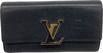 Louis Vuitton Noir Long Wallet (Bi-Fold) (Pre-Owned)