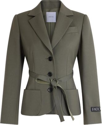 Patou Belted Single-breasted Blazer