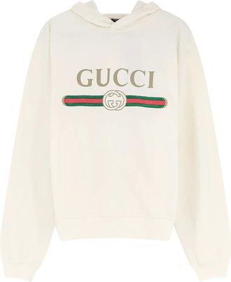 Gucci Dames, Sweatshirts & Hoodies, Wit, Maat: S Katoen