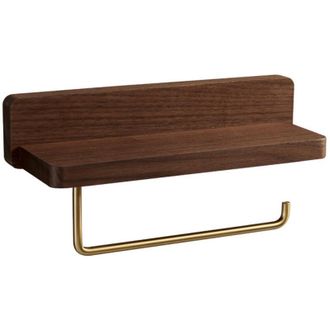 OEM Portarrollos De Papel Higi&eacute;nico De Madera Con Estante, Portarrollos De Papel Higi&eacute;nico De Pared (autoadhesivo O Requiere Taladro), Portarrollos Dobles