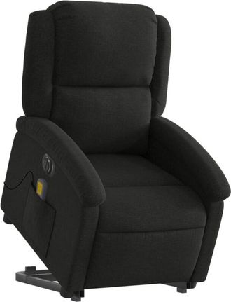 vidaXL Vidaxl - Sill&oacute;n De Masaje El&eacute;ctrico Reclinable Elevable Tela Negro