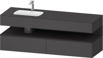 Duravit Qatego Lavabo Encastrado Con Base De Lavabo Consola, - Duravit