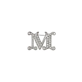 Max Mara Facella Broche - Dames - Broches - Wit - ONE Size - Leer - Accessoires