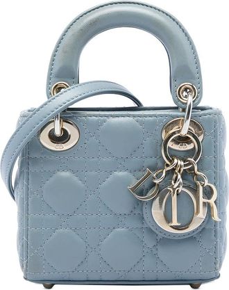 Dior Pre-owned Dior Micro Lambskin Cannage Lady Dior Ladies 7CLW7QTYSKAF0TGR