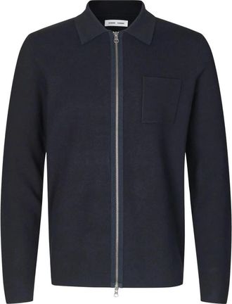 Sams&oslash;e & Sams&oslash;e Guna X Zip - Heren - Vesten - Blauw - XL - Polyester - Truien & Vesten