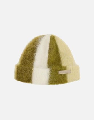 Ami Striped Beanie Green - Size: OS