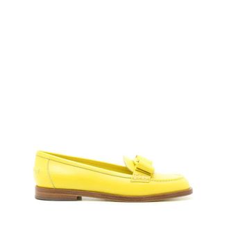 Ferragamo Ladies Yellow Loafers, US Size 6.5