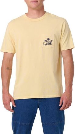 O'Neill Twisted Sun Vintage Graphic Pocket T-Shirt in Pineapple Slice at Nordstrom, Size Xx-Large