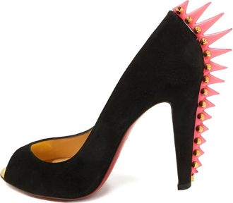 Christian Louboutin 115mm spiked peep-toe pumps - Black
