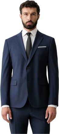 Joop Blazer - Heren - Blazers - Blauw - L - Wol - Jassen