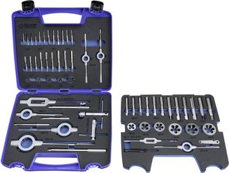 Izar Izar - Juego Machos-cojinetes Mano - 3406 - M3-m20 + Combi (mod. 1) 55 Pcs