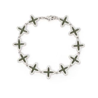 Darkai Bracelets, male, Green, Size: ONE SIZE Clover Bracelet