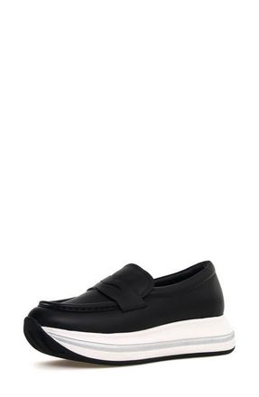 Voile Blanche Merry Penny Loafer in Black at Nordstrom, Size 10Us