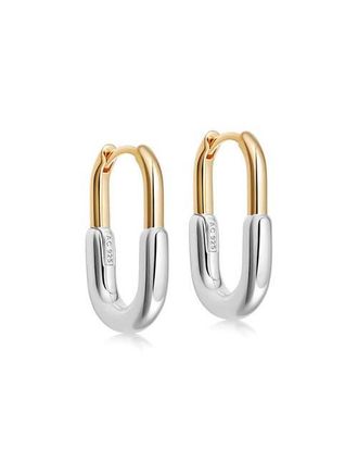 Astley Clarke Gold and Silver Celestial U-Shape Hoop Earrings at Nordstrom