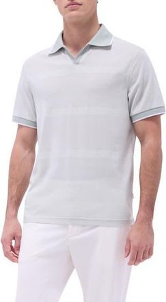 Bugatchi Tipped Johnny Collar Polo in Mint at Nordstrom Rack, Size Xx-Large