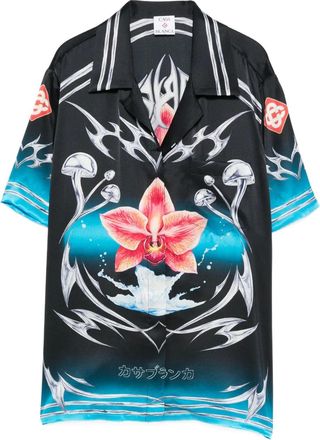 Casablanca Camicia con stampa - Nero