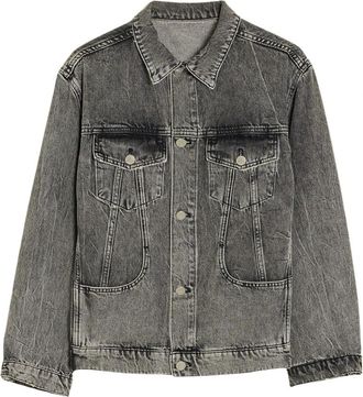 Holzweiler Moderne Denimjack met Klassieke Uitstraling - Dames - Spijkerjassen - Grijs - Xs/S - Denim - Jassen