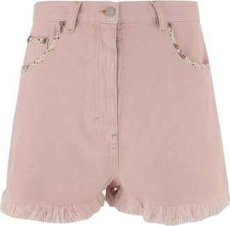 Valentino Denim Shorts - Dames - Denim shorts - Roze - W27 - Denim - Korte Broeken