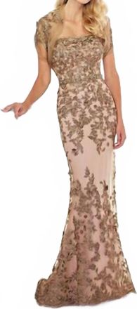 Montage by Mon Cheri Mother Of The Bride Evening Dresses In Silver /nude