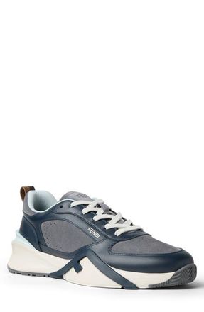 Fendi Flow Low Top Sneaker in Blueber Cenere Menta at Nordstrom, Size 10Us