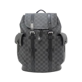 Louis Vuitton Graphite Coated Canvas Backpack (Pre-Owned)