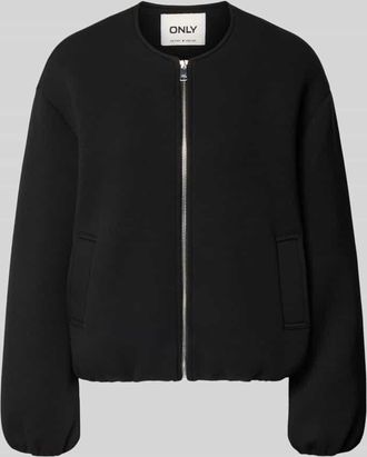 Only Regular Fit Sweatjacke mit Viskose-Anteil Modell ELLIE in Black, Gr&ouml;&szlig;e XLXXL