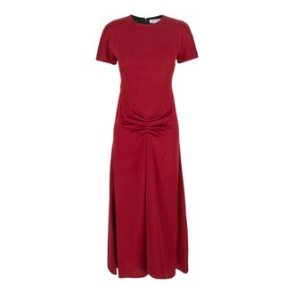 Victoria Beckham Dames, Jurken, Rood, Maat: XS Viscose