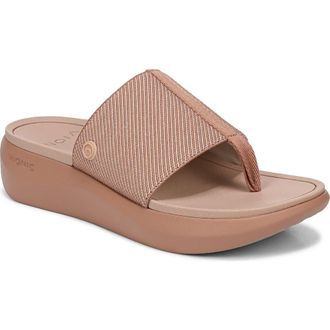 Vionic Aqua Flip Flop in Mocha Mousse at Nordstrom, Size 11