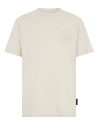 Philipp Plein Round Neck T-Shirt Raw Edge Monogram Monogram
