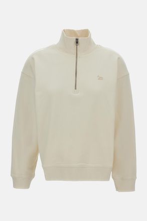 Maison Kitsun&eacute; Felpa Con Mezza Zip Baby Fox