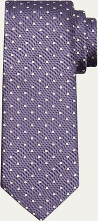Tom Ford Mens Polka Dot Silk Tie